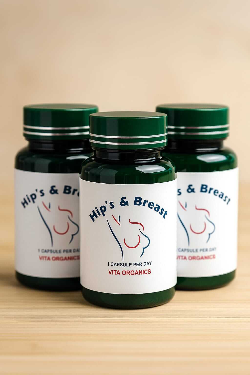 Hips And Breast 60 capsules (100% Herbal) - Vita Organics