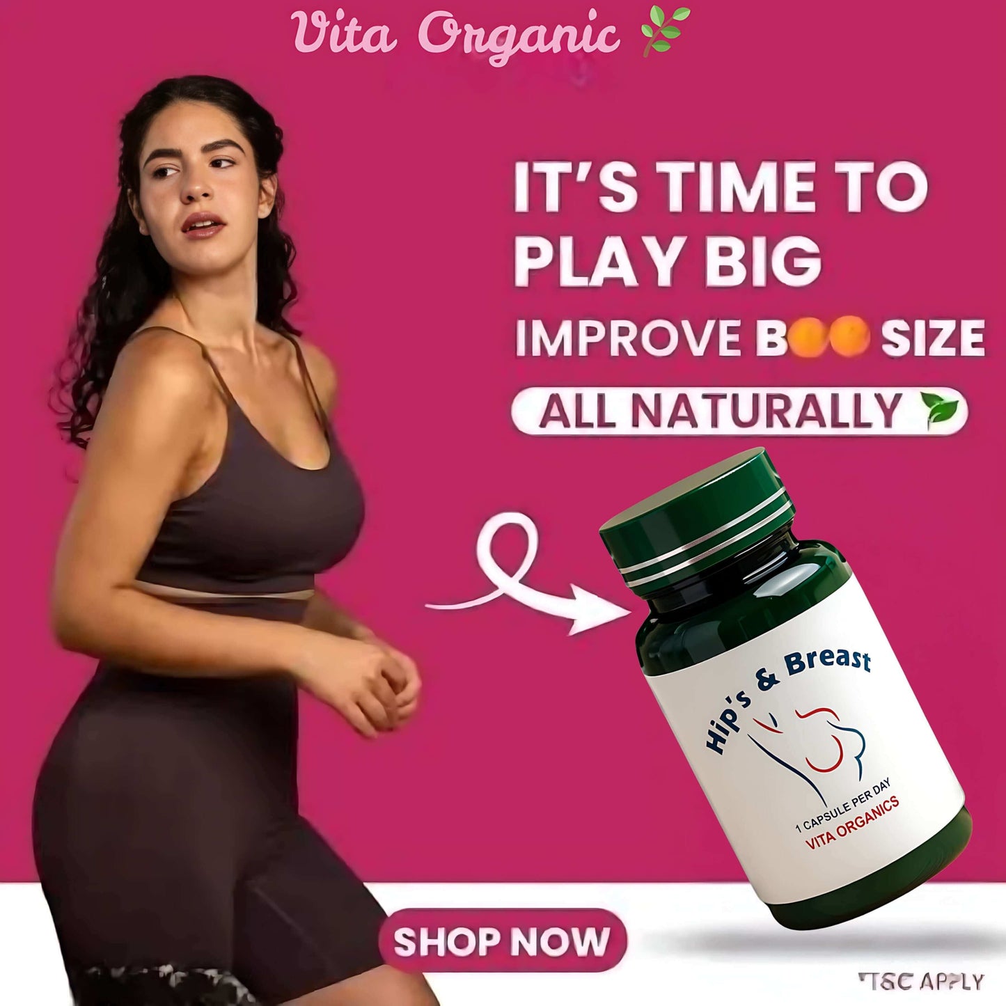 Hips And Breast 60 capsules (100% Herbal) - Vita Organics