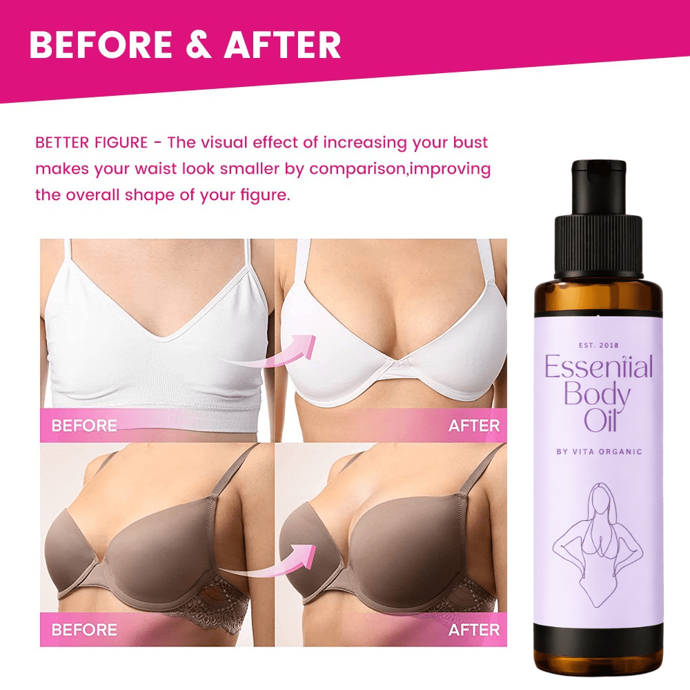Essential Body Oil – Natural Breast Enhancement - Vita Organics