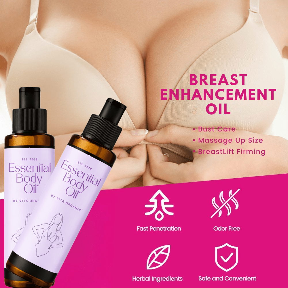 Essential Body Oil – Natural Breast Enhancement - Vita Organics